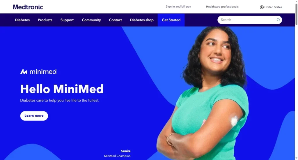 Medtronic Website Image