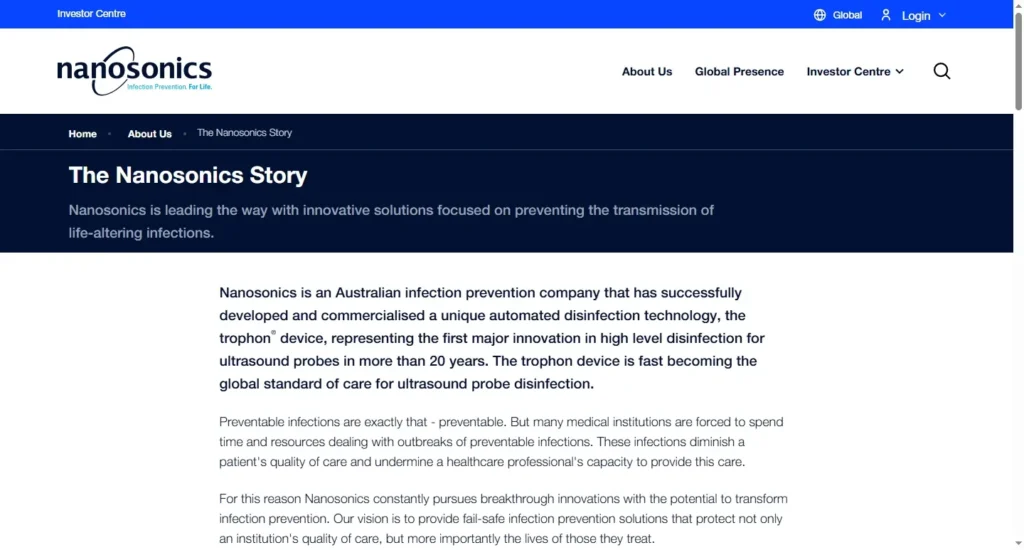 Nanosonic Healthcare