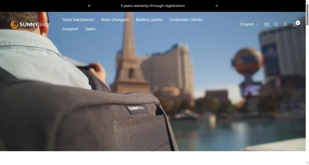 Sunnybag – Premium European Solar Charging Backpack