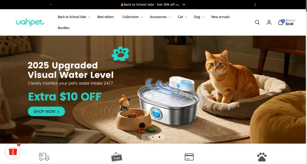 Uahpet – Cordless Fountain Filters with Ultra Clean Water