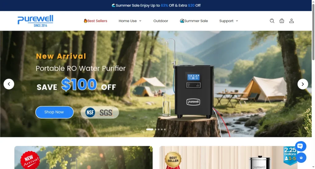 Purewell – Compact and Lightweight Water Filtration